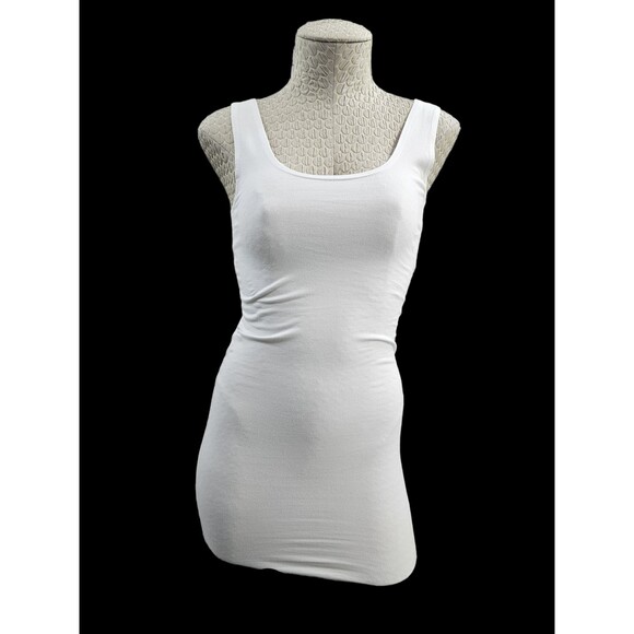 Lysse Tops - ALK Women's XS Lysse White Legging Tank Top Long Tunic Length Shirt Blouse EUC